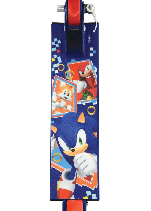 Sonic Folding Inline Scooter With Light Up Wheels - One Size Image 4