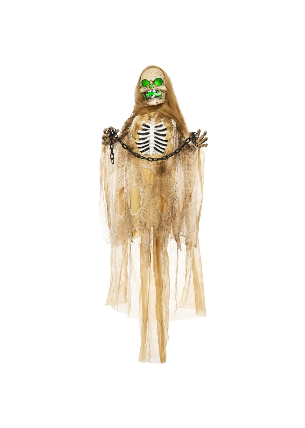 HOMCOM Hanging Skeleton Outdoor Halloween Decoration (183cm 72") - One Size Image 1
