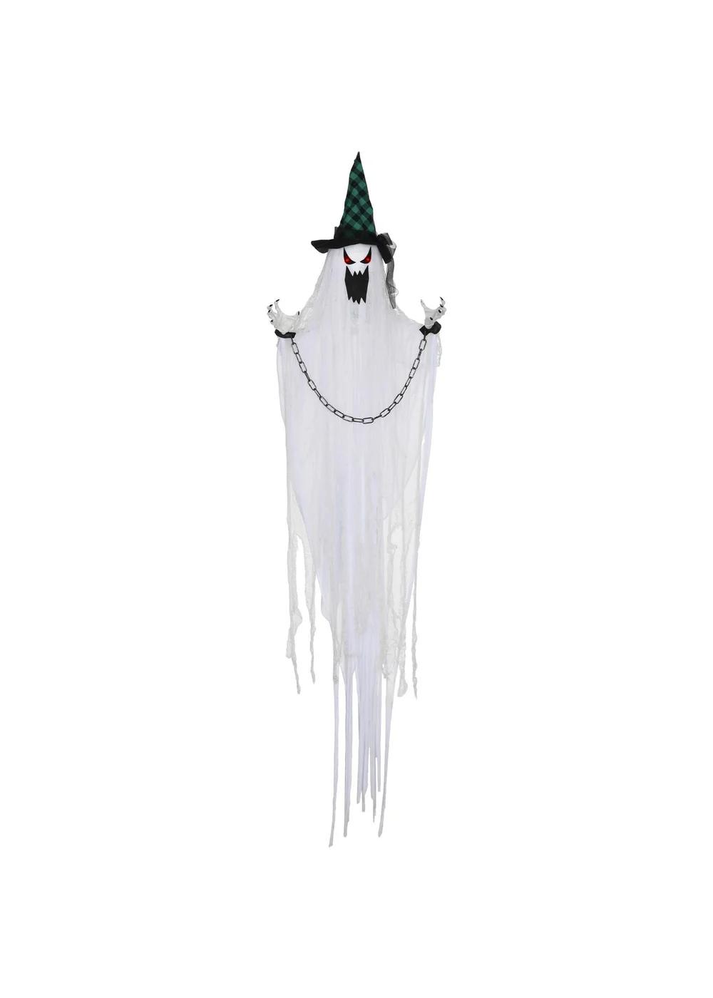 HOMCOM Hanging Ghost Outdoor Halloween Decoration (204cm 80") - One Size Image 1