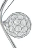 BHS Chrome Orianna 2 Light Table Lamp (51cm x 18cm) - One Size Image 4