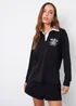 Threadbare Black Apollo Paris Embroidery Rugby Shirt - Size 10 Image 3