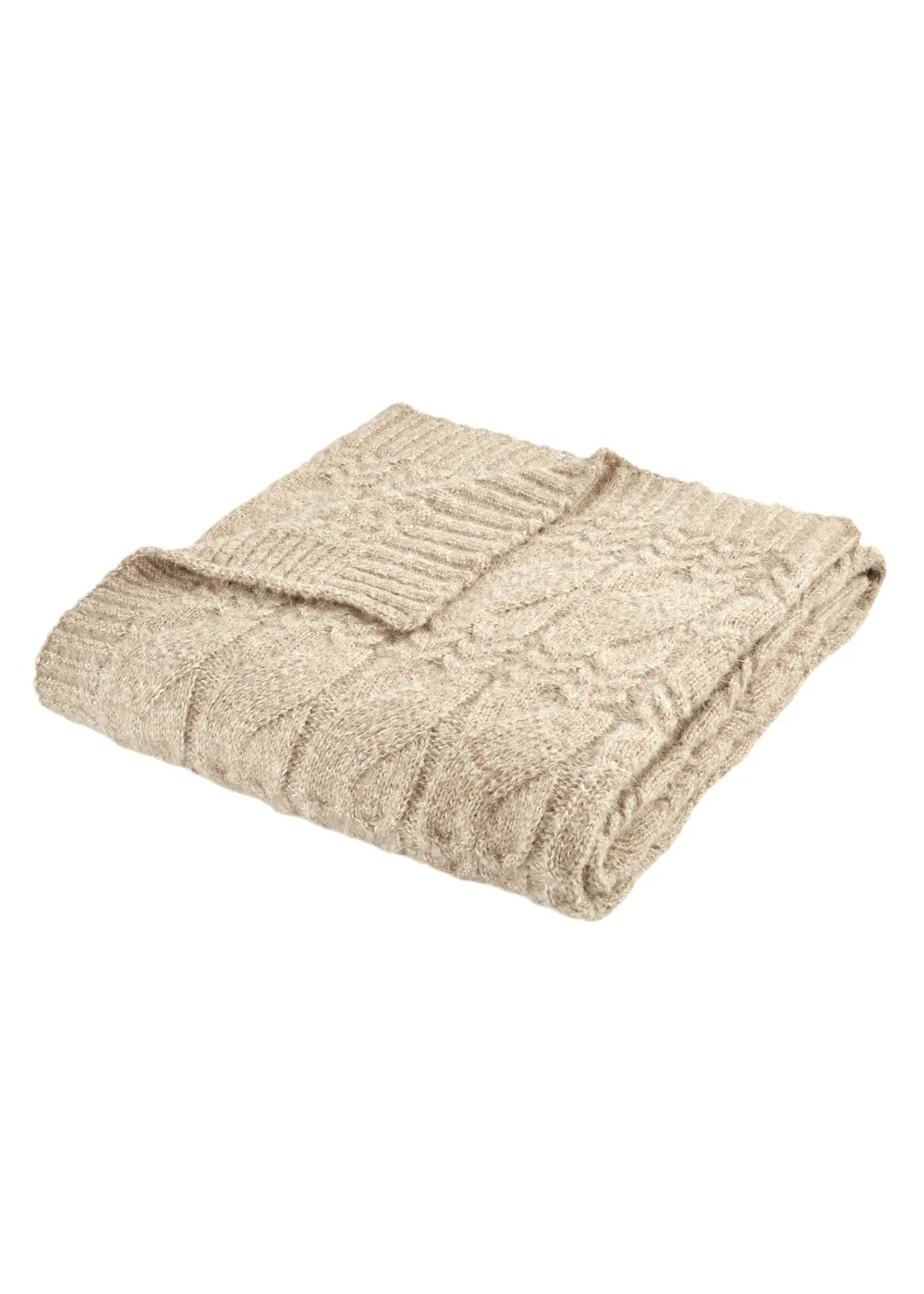 Bianca Fine Linens Cosy Soft Cable Knit Blanket Throw (130x170cm) - One Size Image 5
