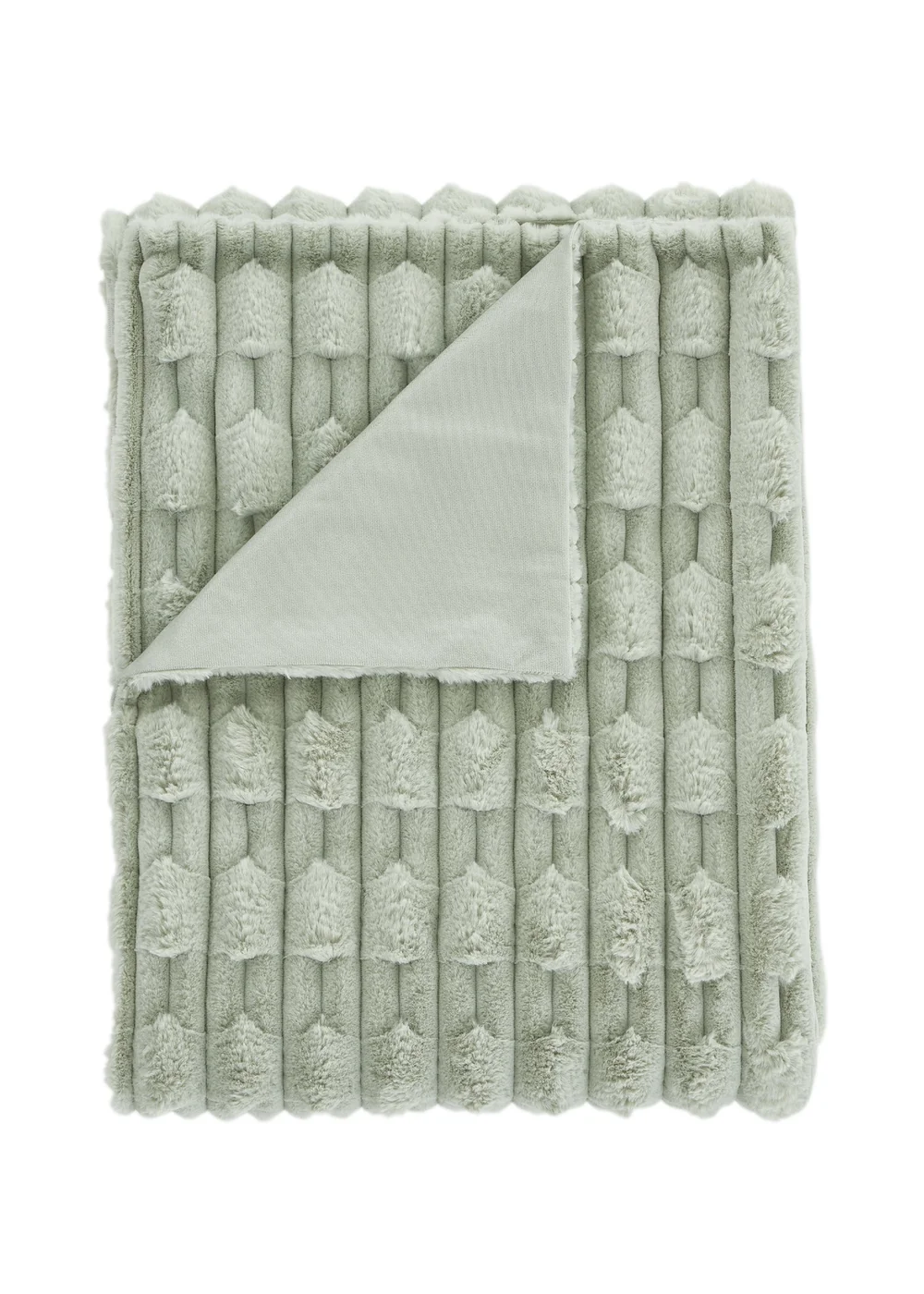 Bianca Fine Linens So Soft Carved Faux Fur Blanket Throw (150x200 cm) - One Size Image 5