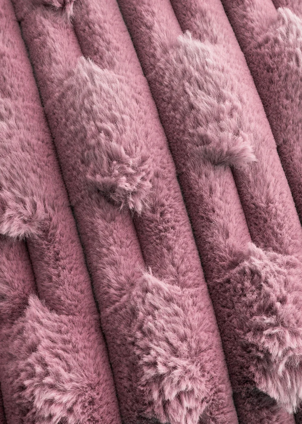 Bianca Fine Linens So Soft Carved Faux Fur Blanket Throw (150x200 cm) - One Size Image 3