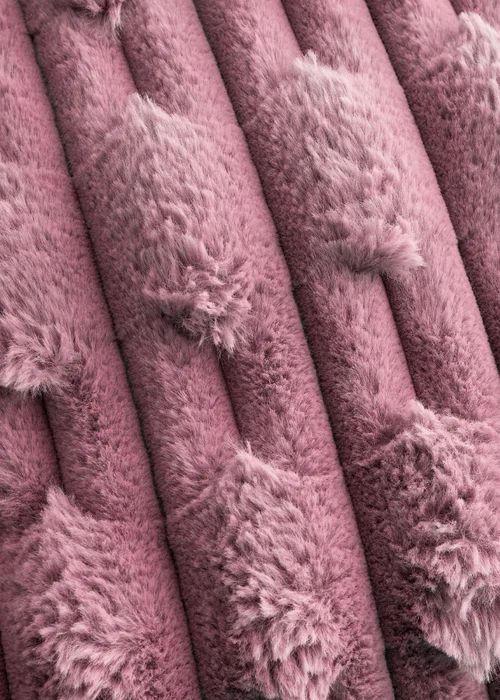 Bianca Fine Linens So Soft Carved Faux Fur Blanket Throw (150x200 cm) - One Size Image 3