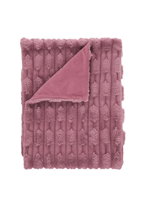 Bianca Fine Linens So Soft Carved Faux Fur Blanket Throw (150x200 cm) - One Size Image 5