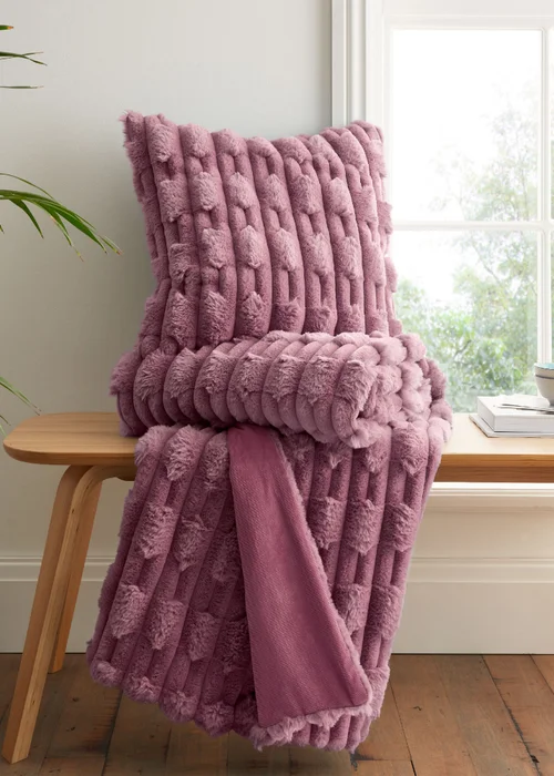Bianca Fine Linens So Soft Carved Faux Fur Blanket Throw (150x200 cm) - One Size Image 2