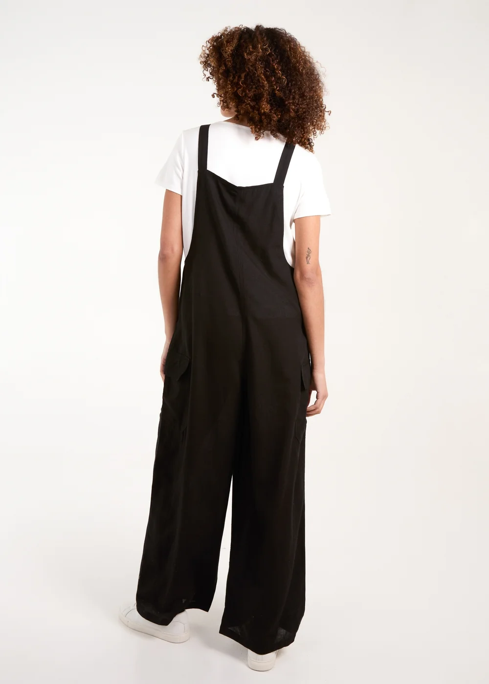 Blue Vanilla Black Dungaree With Buttons - M/L Image 2