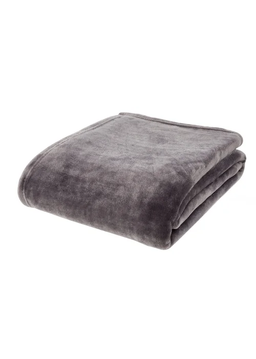 Catherine Lansfield Extra Large Raschel Velvet Touch Blanket Throw (200x240cm) - One Size Image 3