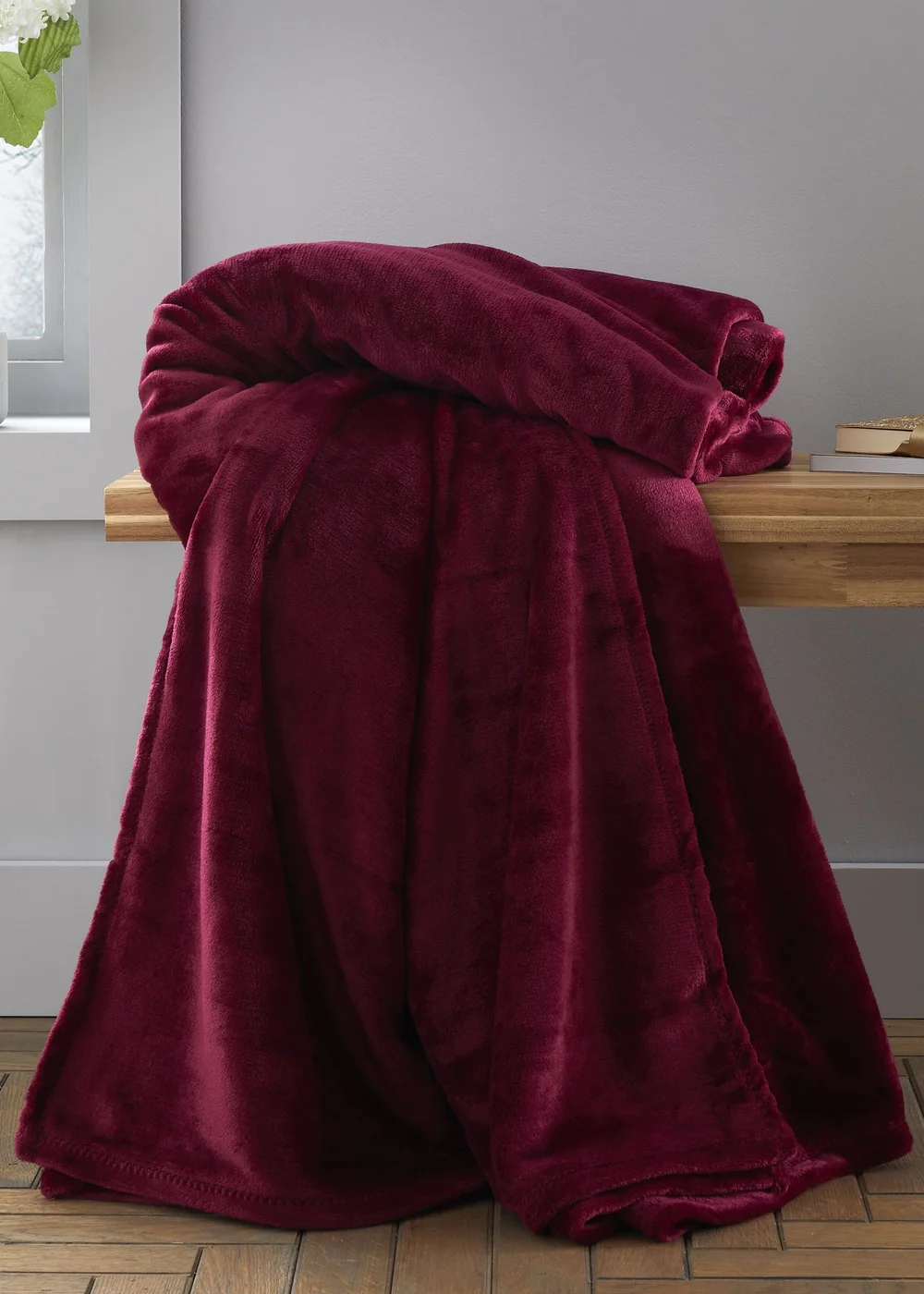 Catherine Lansfield Extra Large Raschel Velvet Touch Blanket Throw (200x240cm) - One Size Image 1