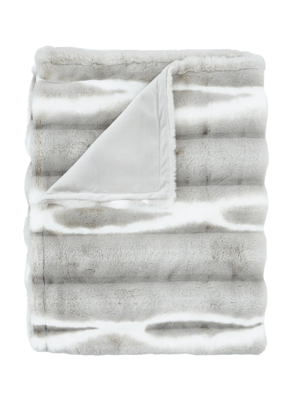 Catherine Lansfield Flint Cosy Faux Fur Blanket Throw (130x170 cm) - One Size Image 5
