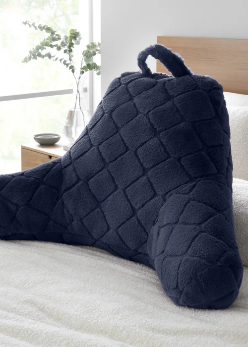 Catherine Lansfield Diamond High Back Cuddle Cushion Back Rest (74x97cm) - One Size Image 2