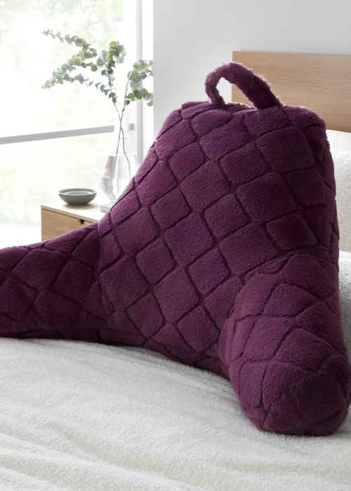 Catherine Lansfield Diamond High Back Cuddle Cushion Back Rest (74x97cm) - One Size Image 2