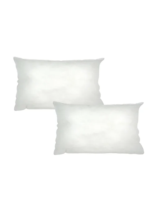 Riva Home Polyester Cushion Pad 2 Pack (45X45) - 30 x 50cm Image 1