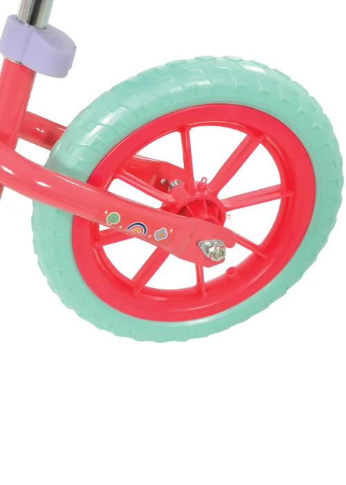 Peppa Pig Balance Bike With Light Up Wheels (12") - One Size Image 5