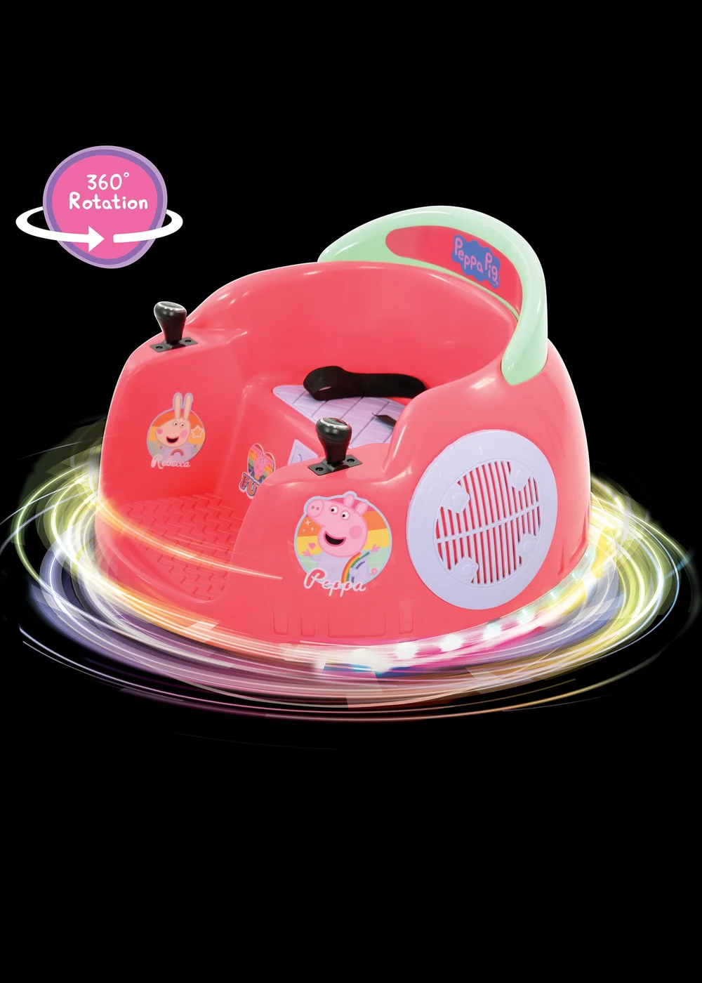 Peppa Pig Electric Bumper Car Ride On - One Size Image 2