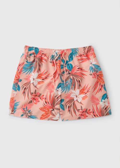 Coral Tropical Swim Shorts - S Image 3