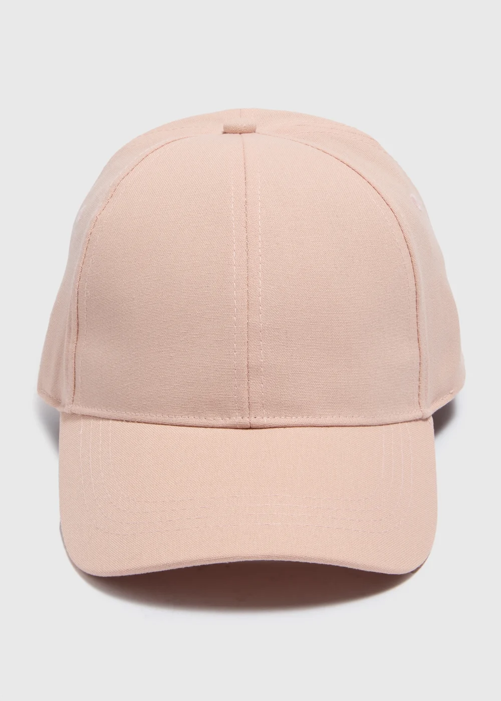 Pink Linen Blend Cap - One Size Image 1