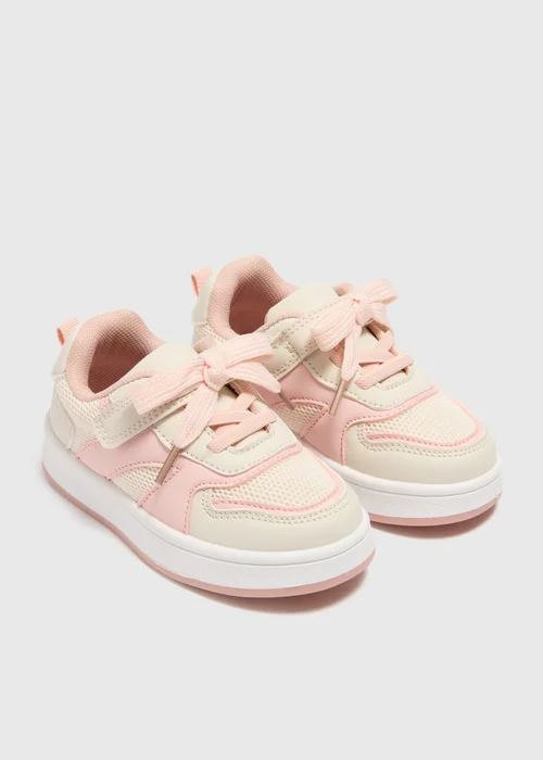 Girls Pink Fashion Trainers (Younger 4-12) - Size 4 Infants Image 1
