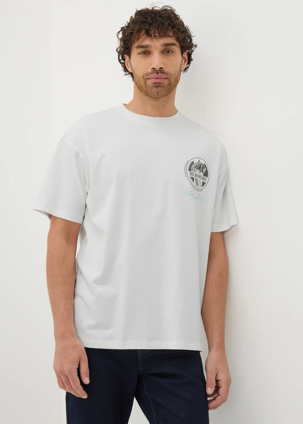 White Shelby Cobra T-Shirt - S Image 1