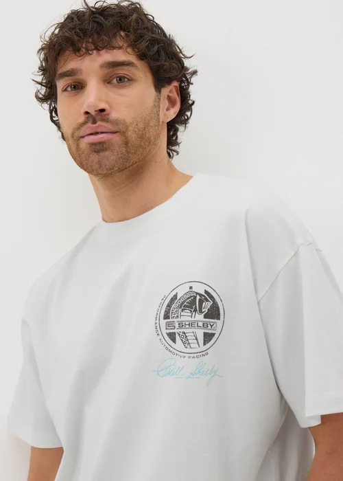 White Shelby Cobra T-Shirt - S Image 3