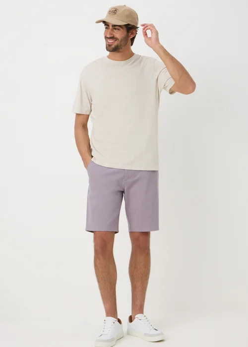 Lilac Straight Fit Chino Shorts - 30 Image 2