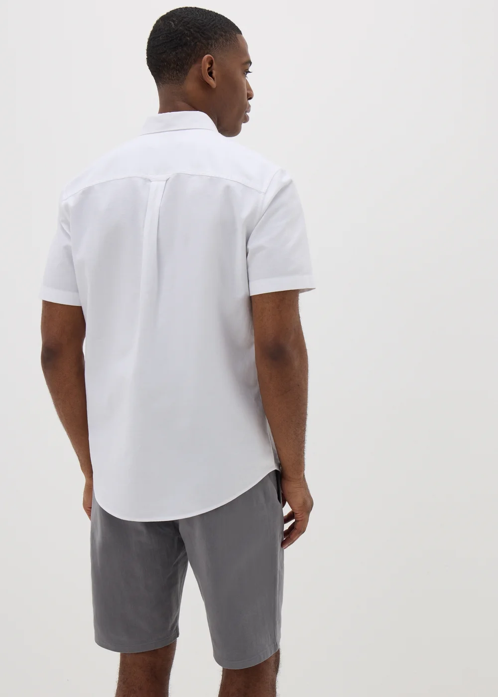 Grey Straight Fit Chino Shorts - 30 Image 3