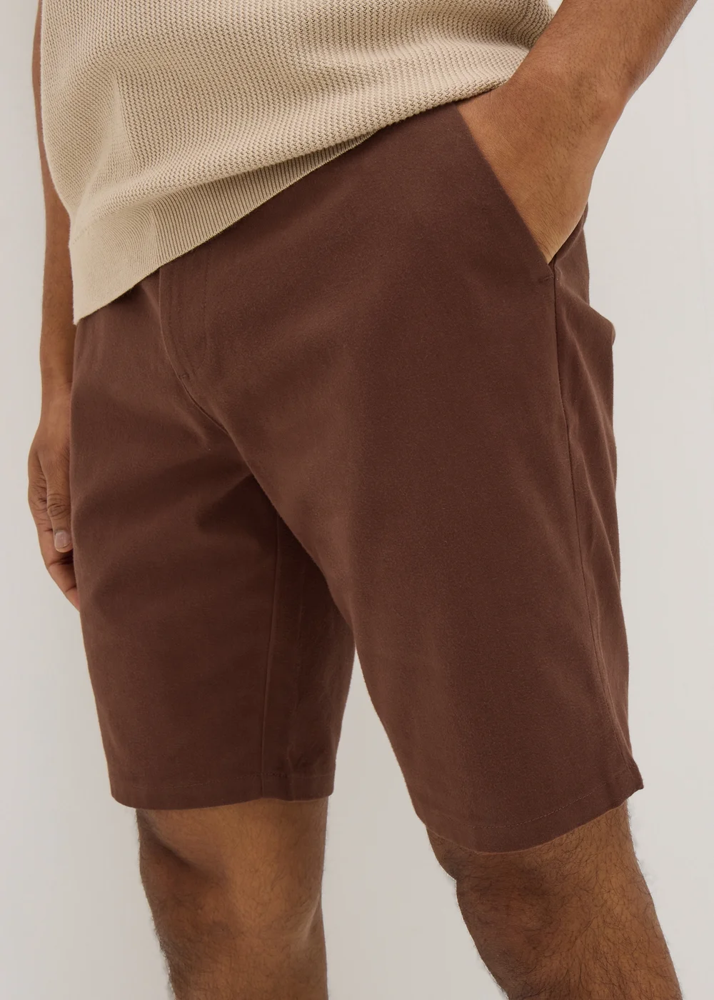 Rust Slim Fit Chino Shorts - 30 Image 1