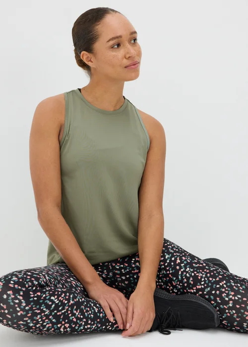 Souluxe Khaki Vest Top - S Image 1
