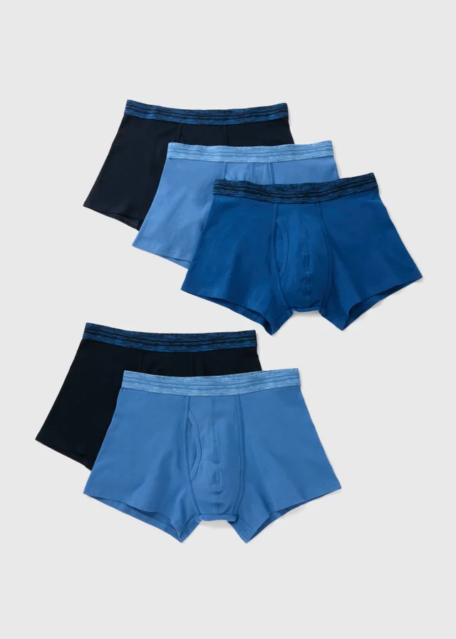 5 Pack Blue Trunks
