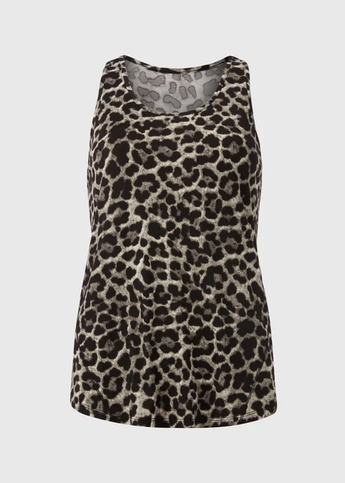 Souluxe Brown Leopard Vest Top - S Image 4