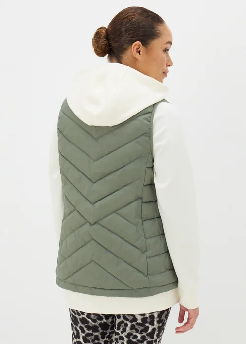 Khaki Lightweight Padded Gilet - 8 Image 2