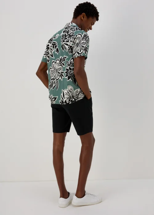 Black Slim Fit Chino Shorts - 30 Image 3