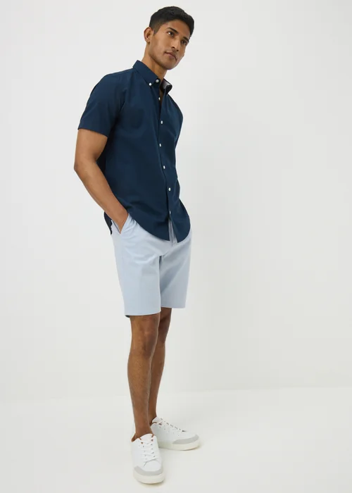 Ice Blue Slim Fit Chino Shorts - 30 Image 2