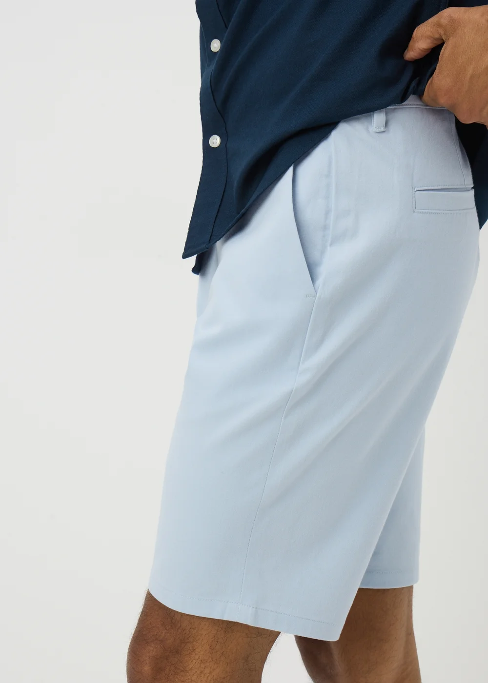 Ice Blue Slim Fit Chino Shorts - 30 Image 1