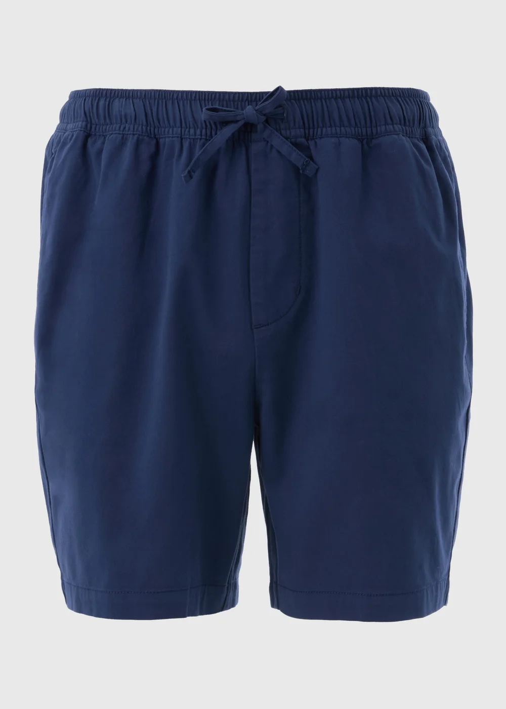 Navy Drawcord Chino Shorts - Small Image 1