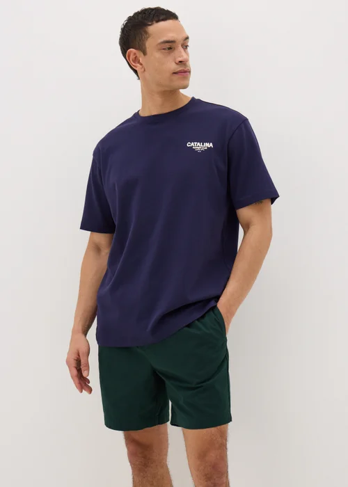 Forest Green Drawcord Chino Shorts - S Image 2