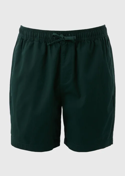 Forest Green Drawcord Chino Shorts - S Image 4
