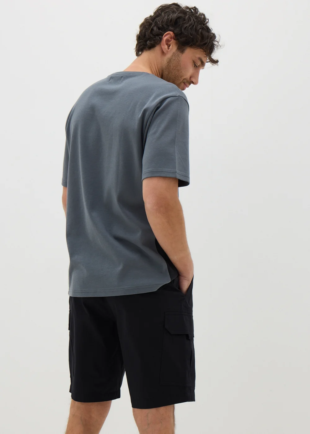 Black Cargo Shorts - 30 Image 2