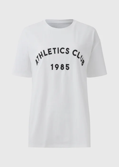 Souluxe White Athletics Club T-Shirt - S Image 4