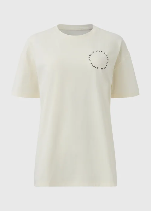 Souluxe Cream Athletics Club T-Shirt - S Image 4