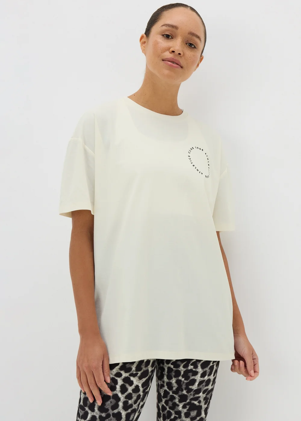 Souluxe Cream Athletics Club T-Shirt - S Image 2