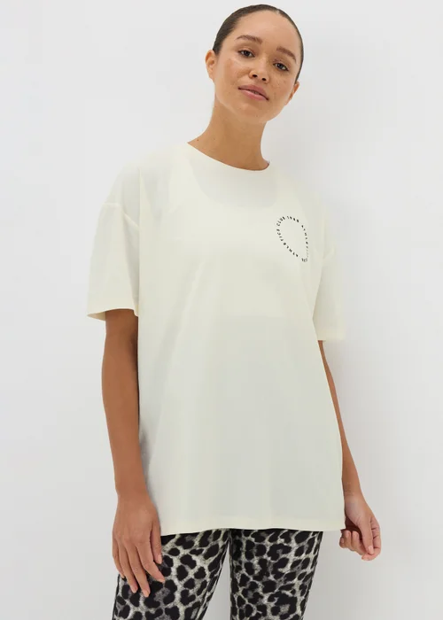 Souluxe Cream Athletics Club T-Shirt - S Image 2