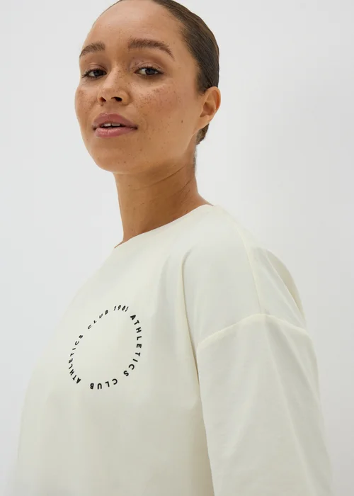 Souluxe Cream Athletics Club T-Shirt - S Image 3