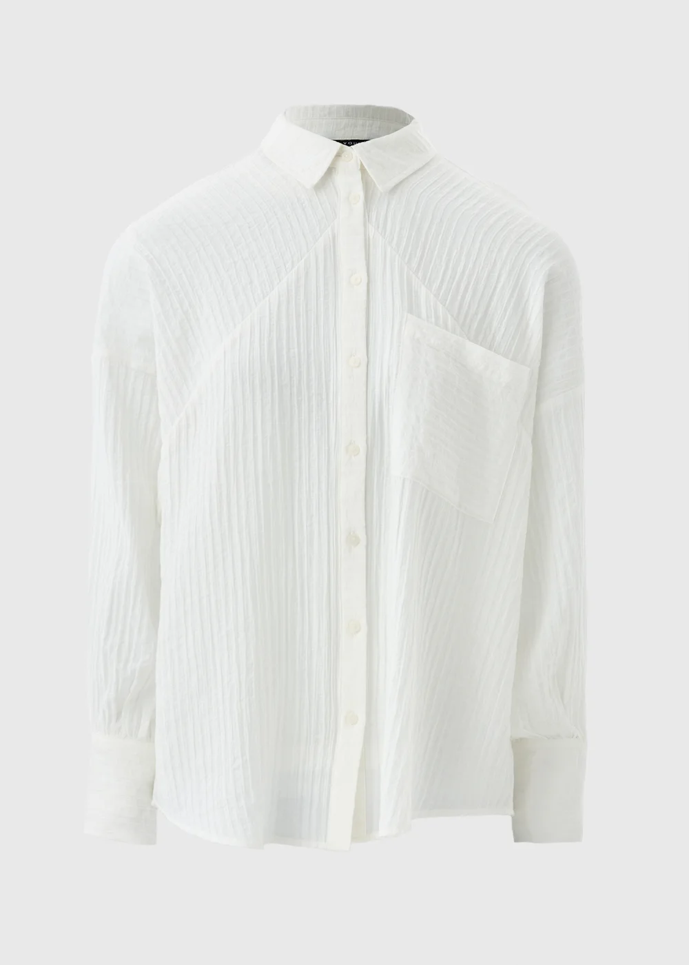 Et Vous White Textured Shirt - 8 Image 4
