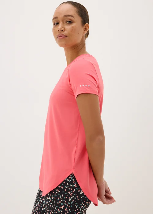 Souluxe Coral Longline T-Shirt - S Image 2