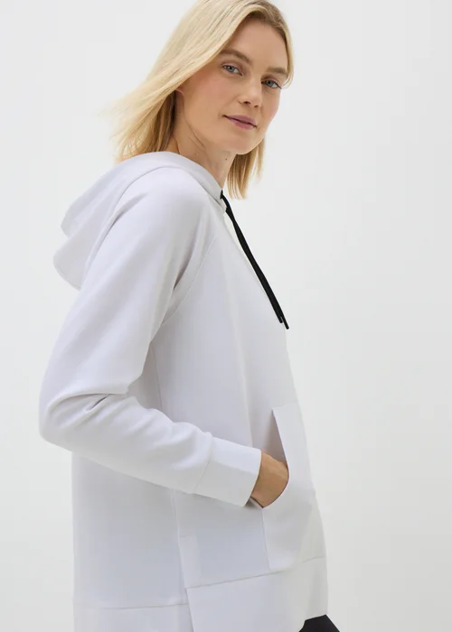 Souluxe White Longline Hoodie - S Image 3