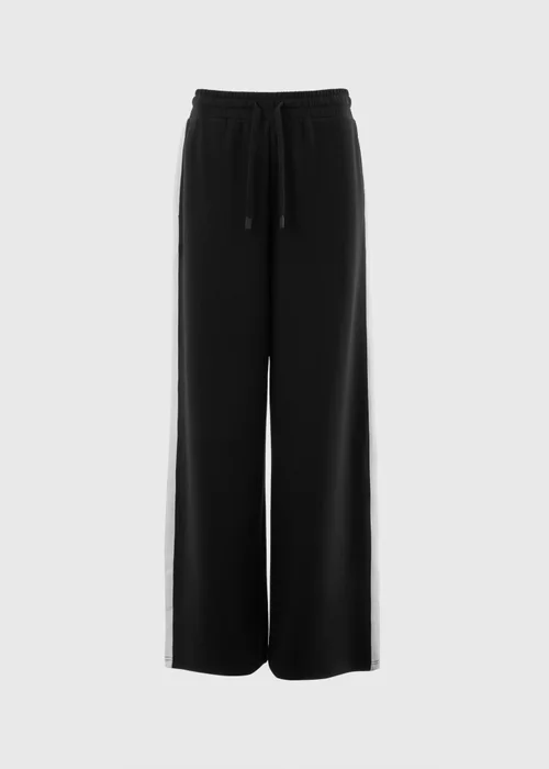 Souluxe Black Side Stripe Jogging Bottoms - S Image 3