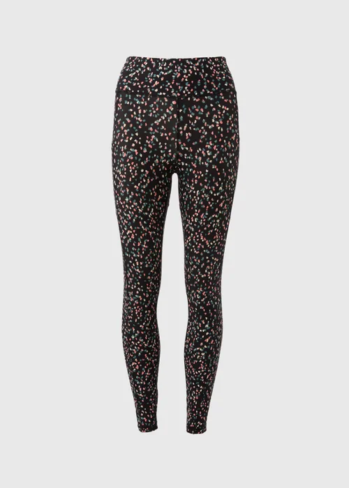 Souluxe Black Multi Dash Pattern Leggings - 8 Image 4