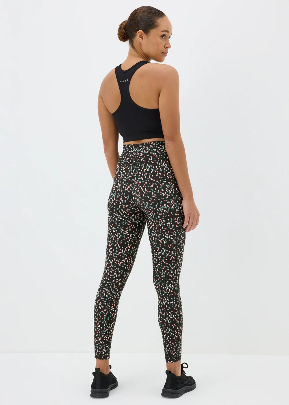 Souluxe Black Multi Dash Pattern Leggings - 8 Image 2